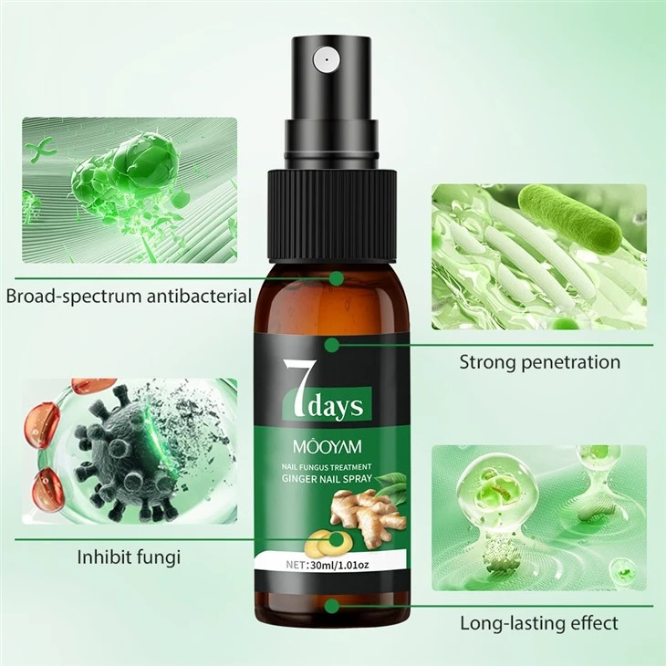 MOOYAM 7-Day Ginger Nail Fungus Treatment Spray – Fast-Acting Natural Relief For Healthy Nails